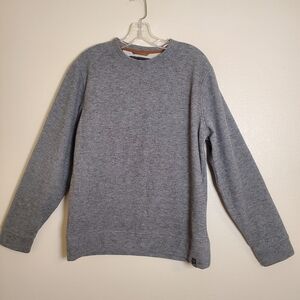 Jachs New York Men's Crew Neck Long Sleeve Fleece Sweatshirt, Gray, Size Medium